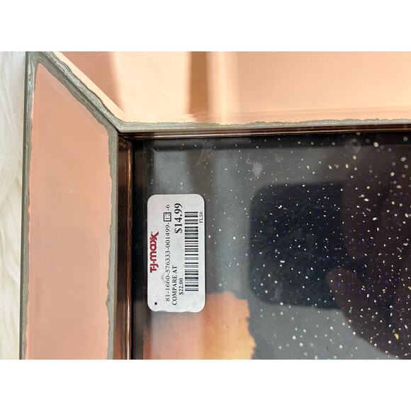 Set of 2 Tahari Frames 5x7 Photo Bronze Mirror 11x9.5" Frames - Picture 4 of 7